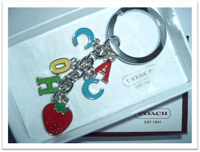 fake coach keychains